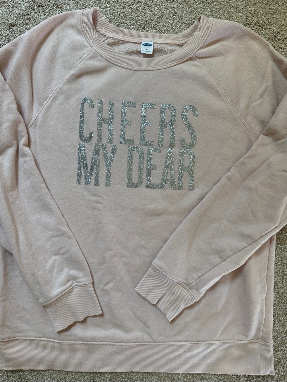 Old Navy Light Blush Pink Crewneck Sweatshirt